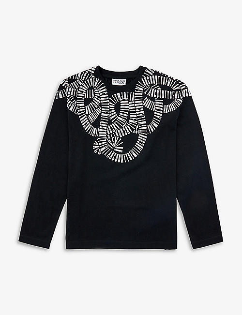 MARCELO BURLON: Snakes long-sleeved cotton-jersey T-shirt 4-12 years