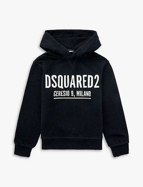 DSQUARED2: Logo-print cotton-jersey hoody 4-16 years