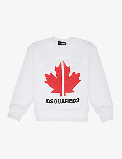 DSQUARED2: Logo-print cotton-jersey sweatshirt 4-16 years
