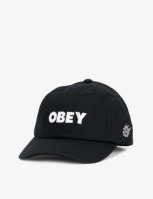 OBEY：刺绣标识棉质棒球帽