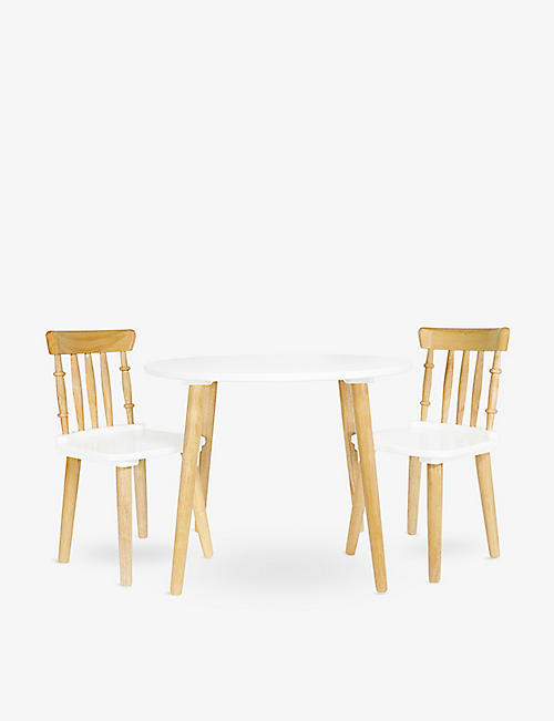 LE TOY VAN：Table & Two Chairs 木质家具套装