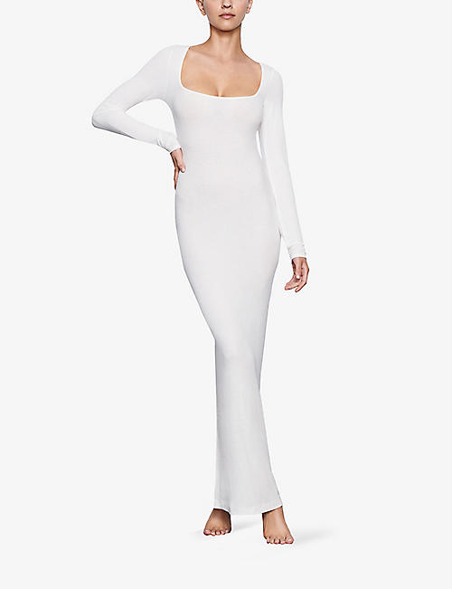 Missguided Stretch Dress natural white casual look Fashion Dresses Stretch Dresses 