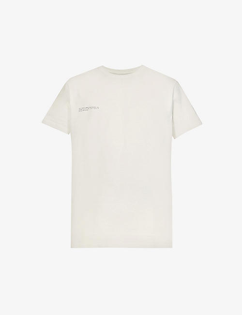 PANGAIA: 365 Signature text-print organic-cotton and seaweed-blend T-shirt