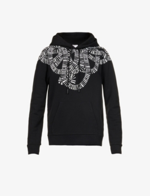 Snake Wings graphic-print relaxed-fit cotton-jersey hoody