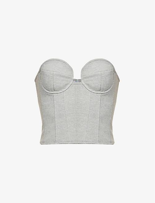 MAGDA BUTRYM: Corset-inspired cotton-blend top