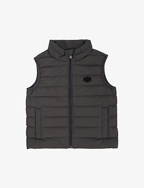 EMPORIO ARMANI: Quilted shell-down gilet 6-16 years