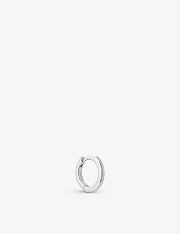 Essential sterling-silver 925 single hoop earring