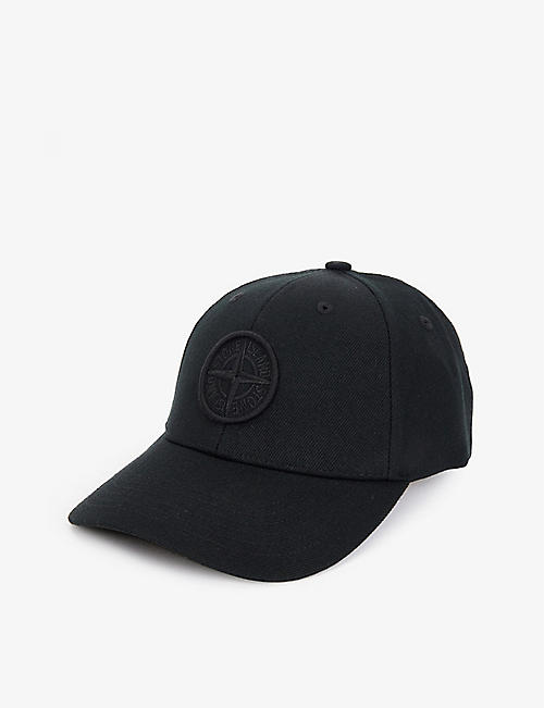 STONE ISLAND: Logo-embroidered woven baseball cap