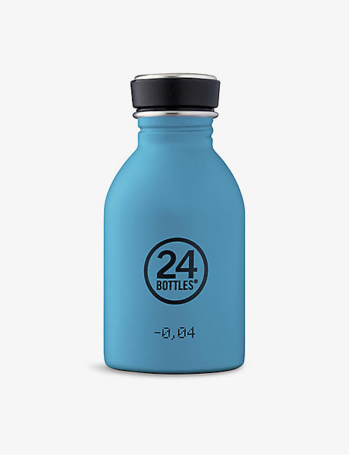 24 瓶装：Urban Bottle 徽标印花不锈钢水壶 250 毫升