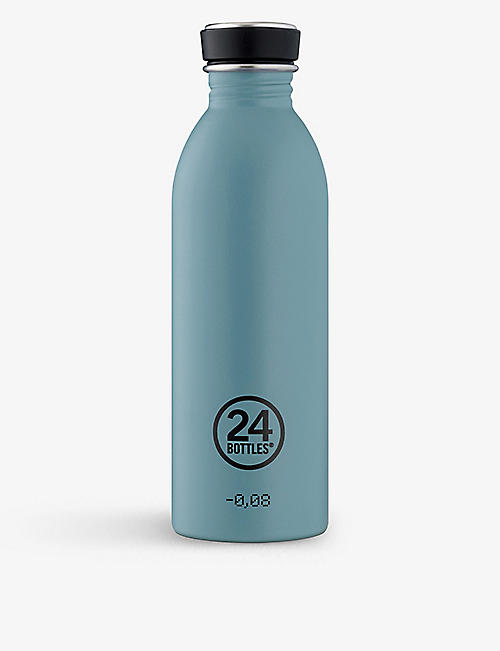 24 瓶装：Urban Bottle 徽标印花不锈钢水壶 500 毫升