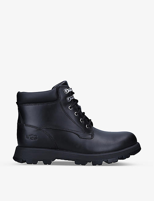 UGG: Stenton padded-collar leather hiking boots