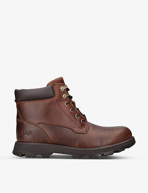 UGG: Stenton padded-collar leather hiking boots