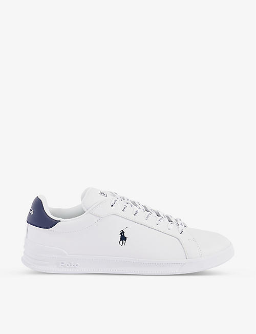 POLO RALPH LAUREN: Heritage Court II leather low-top trainers