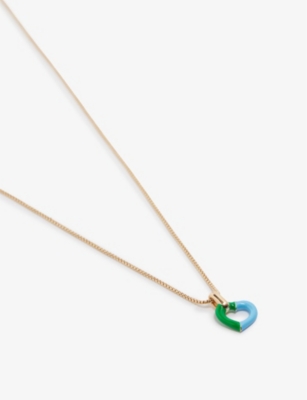 Bottega Veneta Heart Enamel Pendant