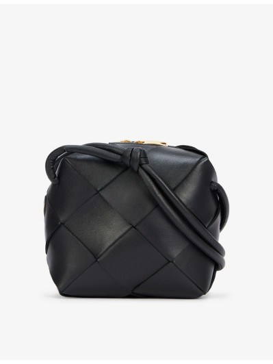 Loop small Intrecciato-leather cross-body bag, Bottega Veneta