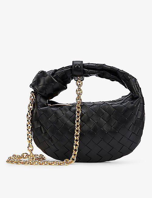 BOTTEGA VENETA: Mini Jodie leather top-handle bag