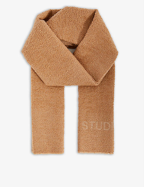 ACNE STUDIOS: Vasami brand-woven wool-blend scarf