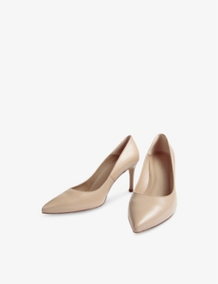 Lk Bennett Womens Bei-trench Floret Pointed Patent Leather Court Shoes In Bei-trench