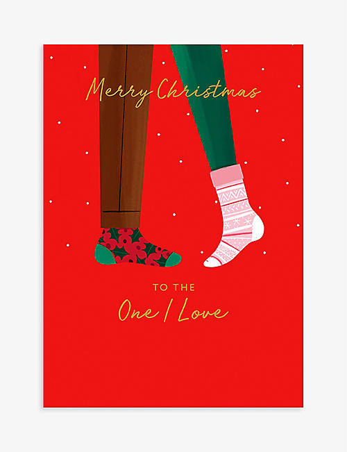 CHRISTMAS: The One I Love Christmas card 10cm x 15cm