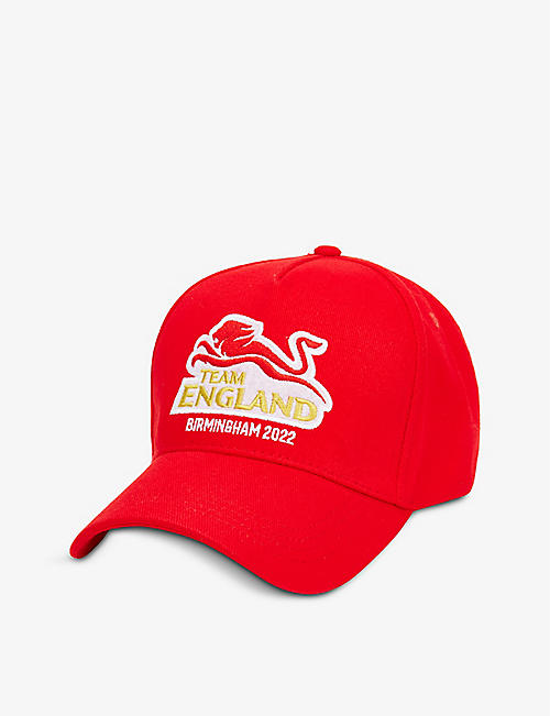 COMMONWEALTH GAMES: England logo-embroidered cotton baseball cap