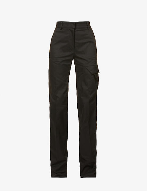 1017 ALYX 9SM: Straight-leg mid-rise cotton-blend trousers