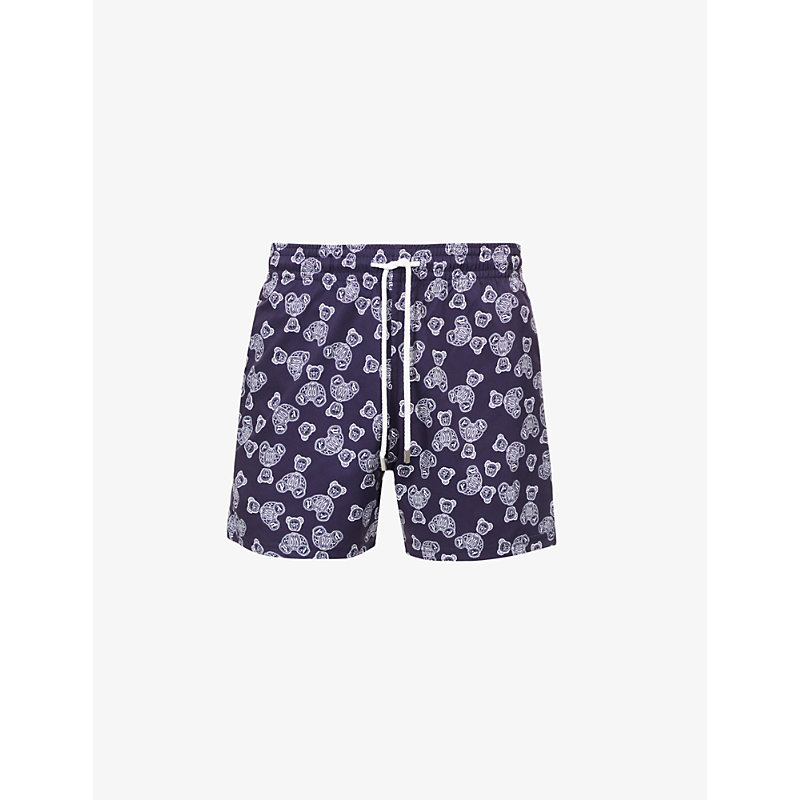 PALM ANGELS PALM ANGELS X VILEBREQUIN BRAND-PATCH RECYCLED-SHELL SWIM SHORTS