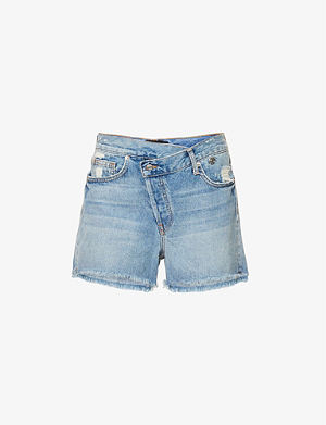 Save 13% Womens Shorts Agolde Shorts Agolde Parker High-rise Denim Shorts in Blue 