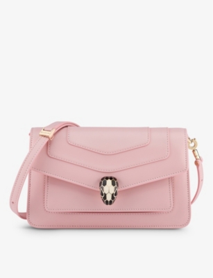 Bvlgari Womens Pink Serpenti Forever East-west Leather Shoulder Bag