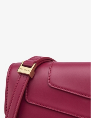 BVLGARI Serpenti Forever East-west Leather Shoulder Bag in Pink