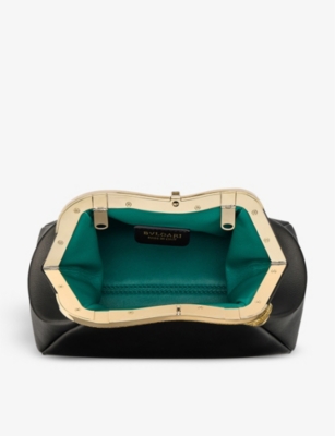 BVLGARI Bvlgari x Mary Katrantzou Serpenti leather clutch bag