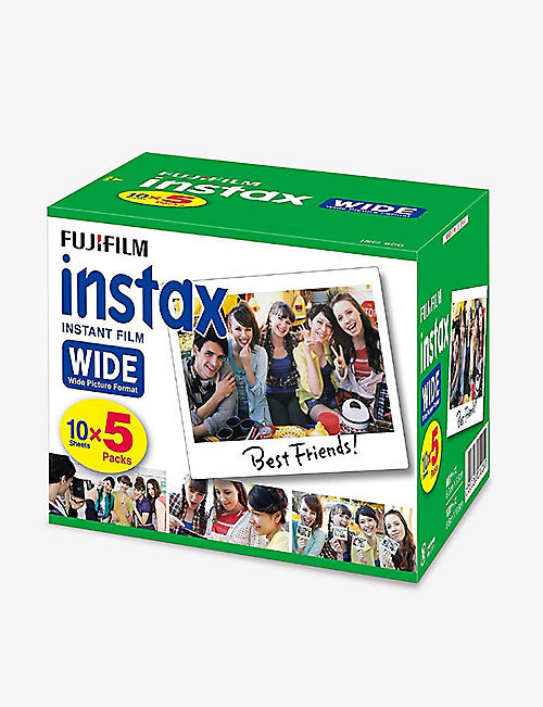 FUJIFILM: Instax Wide instant camera film pack of 50