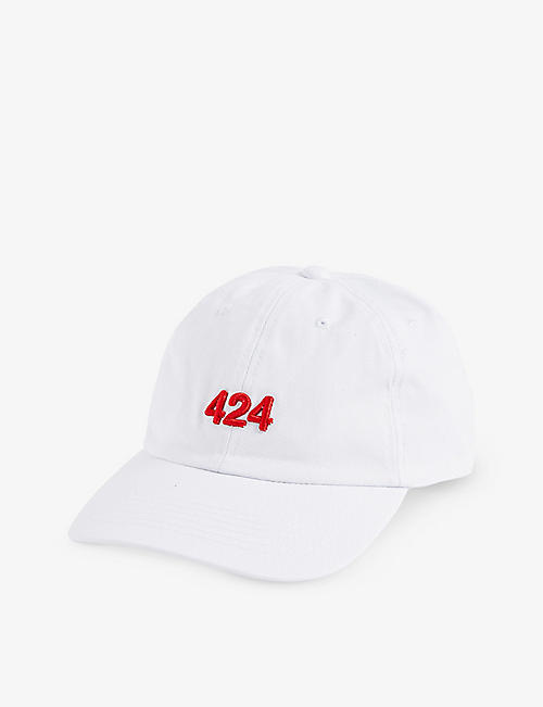 424: Logo-embroidered cotton-canvas cap