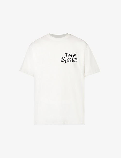 JUST DON: The Sound graphic-print relaxed-fit cotton-jersey T-shirt