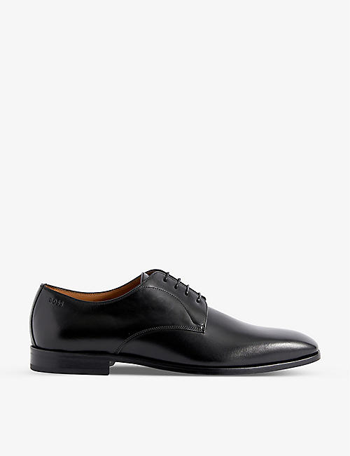 BOSS: Business lace-up leather Derby shoes