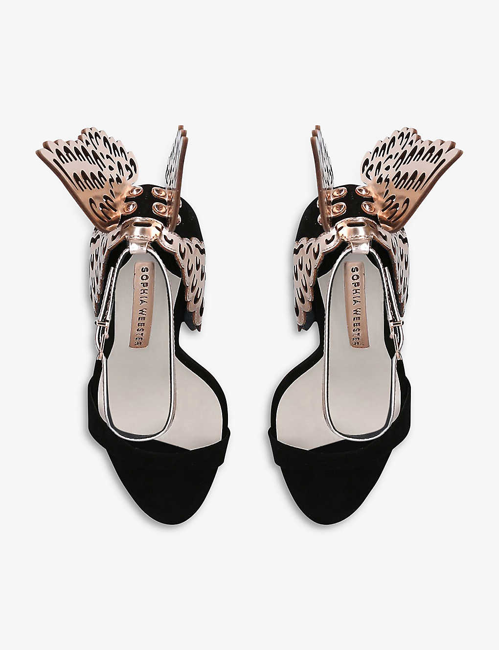 SOPHIA WEBSTER Evangeline suede heeled sandals