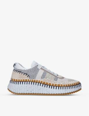 Chloé Nama Runner Sneakers In White