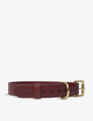 LISH: Coopers brand-embossed large leather collar
