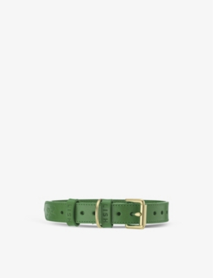 LISH: Coopers brand-embossed small leather collar