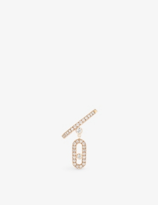 MESSIKA: Move Uno 18ct rose-gold and diamond earring