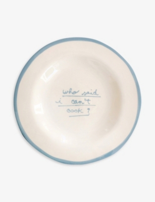 LAETITIA ROUGET: Cook hand-painted ceramic plate 20cm