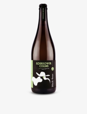 BLACK LINES: Black Lines Elderflower Collins pre-made cocktail 750ml