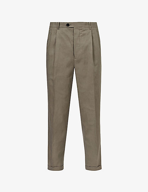 ALLSAINTS: Vista cropped woven trousers