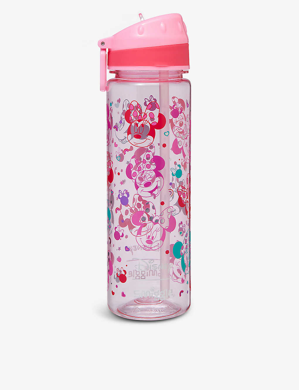 Smiggle Girls Confetti Kids X Disney Minnie Mouse Plastic Drink Bottle 650ml