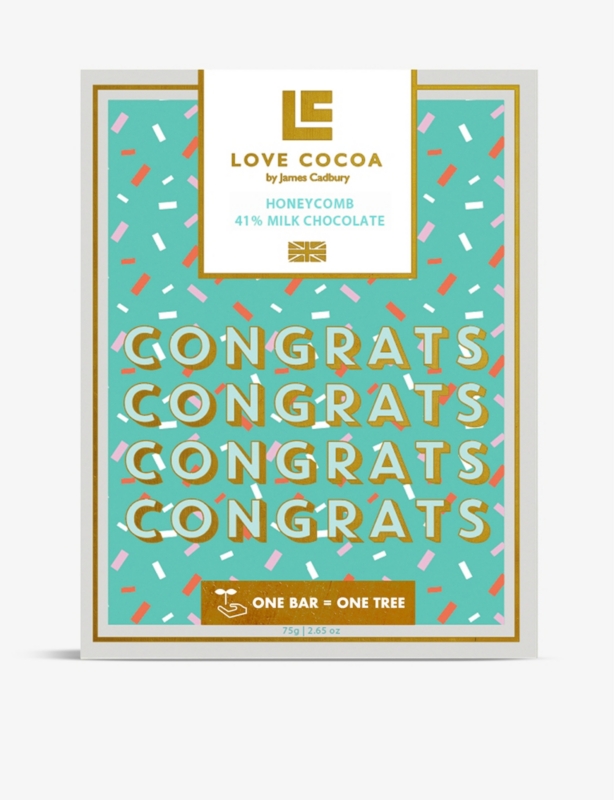 Congrats honeycomb 41% milk chocolate bar 75g