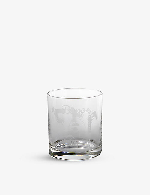 A BATHING APE：Ape Head 徽标印花玻璃杯 9.2 厘米
