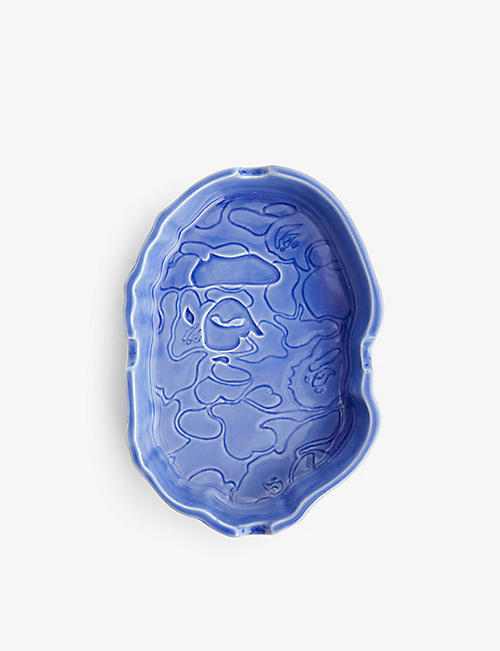 A BATHING APE: Ape Head ceramic ashtray 14cm