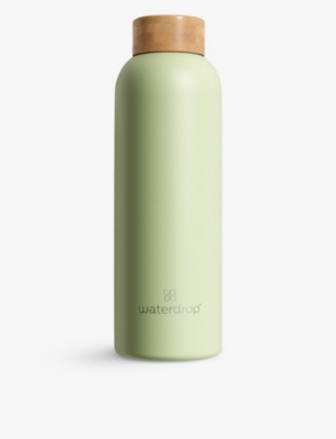 Waterdrop Stainless Steel Water Bottle 600ml - Pastel Olive Matt