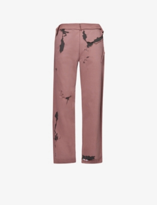 Diesel P-martainoff Devoré-effect Track Pants In Multi