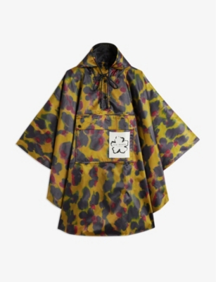 Jamileh leopard-print waterproof woven hooded poncho Selfridges & Co Women Clothing Jackets Ponchos & Capes 