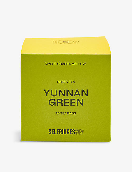 SELFRIDGES SELECTION: Yunnan Green tea bags pack of 20